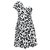 Vestido estilo corsé de Boutique Moschino Negro Blanco Estampado de leopardo Algodón Elastano  ref.214078