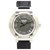 Hermès Relógio Hermes Silver Nomade Preto Prata Couro Metal Bezerro-como bezerro  ref.214105