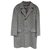 Autre Marque manteau homme vintage en tweed t L Gris  ref.214185