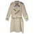 men's Burberry vintage t trench coat 52 with removable wool lining Khaki Cotton  ref.214210