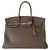 Acapulco Hermès HERMES BIRKIN BAG 35 Dove gray Grey Leather  ref.214301