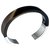 Bracelet in Horn and Agent Hermès Brown Silvery Silver  ref.214307