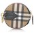 Burberry Brown House Check Canvas Coin Pouch Multiple colors Light brown Cloth Cloth  ref.214378