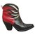 Sartore p boots 36 Black Red Leather  ref.214452