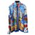 Hermès Camisa de Christophe Colomb Multicolor Seda