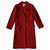 Yves Saint Laurent Vintage red cachemire coat Cashmere  ref.214731