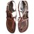Prada Sandals Brown Leather  ref.214732