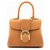 Delvaux Brillant Mini Vegetal Rodeo Bag - Ivory Caramel Leather  ref.214775