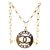 Chanel Gold CC Oversize Cutout Necklace Golden Metal  ref.214921