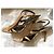 Salvatore Ferragamo Sandali in oro con dettagli D'oro - vista 2