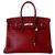 Hermès HERMES BIRKIN BAG 35 red Hermes Leather  ref.215207