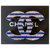 Chanel Spilla grande in metallo con strisce blu con logo La Pausa CC  ref.215218