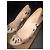 Décolleté Christian Louboutin Purr Python Beige 10 cm - vista 10