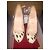 Décolleté Christian Louboutin Purr Python Beige 10 cm - vista 4