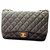Timeless Chanel black lambskin Jumbo classic flap bag GHW Leather  ref.215425