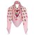 Louis Vuitton LV Jonas wood x LV shawl new Pink Silk  ref.215729