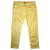 Pierre Cardin Straight leg Yellow Cotton Pants, size 40 / 32, F 50  ref.215900