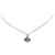 Dior Silber Herz Logo Halskette Metall  ref.215993