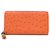 Gucci Ziparound purse Orange Leather  ref.216011