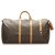 Louis Vuitton Brown Monogram Keepall Bandouliere 60 Leather Cloth  ref.216256
