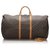 Louis Vuitton Brown-Monogramm Keepall Bandouliere 60 Braun Leder Leinwand  ref.216274