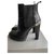 Alexander Mcqueen Boots Black Leather  ref.216363