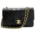 Pochette Chanel porté épaule Cuir Noir  ref.216415