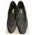 Balenciaga Chaussures plates en daim et résille cloutées Suede Noir  ref.216594
