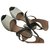 Emporio Armani Sandals Green Leather  ref.216755