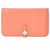 Hermès Hermes wallet Orange Leather  ref.216779