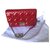 Christian Dior Bolsa / bolsa de couro vermelho Miss Dior Crossbody Couro envernizado  ref.216844