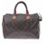 Louis Vuitton Speedy Brown Cloth  ref.216957