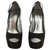 Dsquared2 Spinal Cord Peep Toe Pumps Black White Beige Leather  ref.216991
