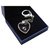 Swarovski Charm para bolso corazón de cristal Plata Metal  ref.216992