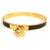 Hermès Kelly bangle bracelet GP leather Womens bangle gold x black  ref.217014