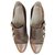 Sapato de fivela Hermès p 39 Marrom Couro  ref.217106