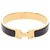 Bracelet Hermès Plaqué or Noir  ref.217121
