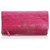 Pochette Chanel en velours matelassé rose Tissu  ref.217535