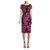 Autre Marque Besticktes Kleid aus JS Collections Schwarz Pink Polyester Spitze  ref.217692
