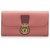 Burberry Pink DK88 Leather Long Wallet Pony-style calfskin  ref.217853