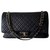 Timeless Chanel XXL travel classic flap bag Black Leather  ref.217961