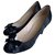 Cambon Chanel Sapatos de cetim Preto  ref.218070