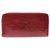 Louis Vuitton Zippy Wallet Cuir vernis Rouge  ref.217693