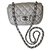 Timeless Chanel Silvery Leather  ref.218182