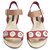 Louis Vuitton Sandals Red Leather  ref.218212