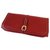 Estojo de joias de couro vermelho Gucci Bordeaux Bezerro-como bezerro  ref.218285