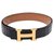 Hermès Cintura di Hermes Nero Pelle  ref.218572