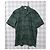 Camicia Won Hundred in cotone verde a maniche corte L - vista 4