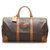 Céline Celine Brown Macadam Travel Bag Dark brown Leather Plastic Pony-style calfskin  ref.218634