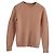 uniqlo 100% Wollpullover mit Rundhalsausschnitt in Kamelbraun. Größe XS.